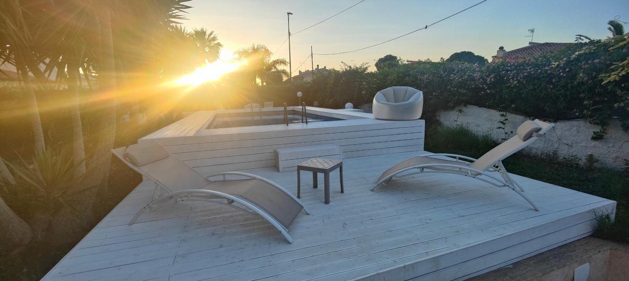 Pool Seaside Relais - Ville Ninfea, Marea, Rosa E Cassiopea ฟอนตาเน บีอานเก ภายนอก รูปภาพ