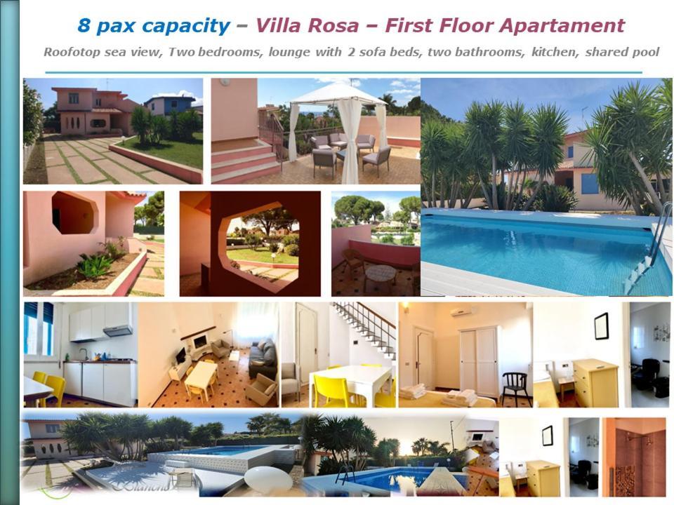 Pool Seaside Relais - Ville Ninfea, Marea, Rosa E Cassiopea ฟอนตาเน บีอานเก ภายนอก รูปภาพ