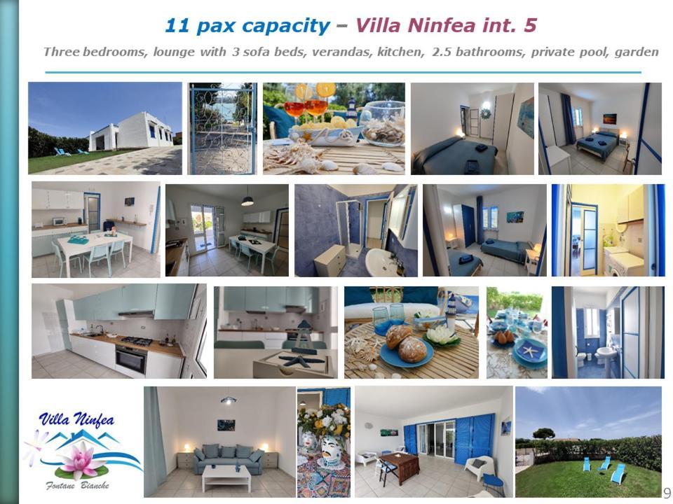 Pool Seaside Relais - Ville Ninfea, Marea, Rosa E Cassiopea ฟอนตาเน บีอานเก ภายนอก รูปภาพ